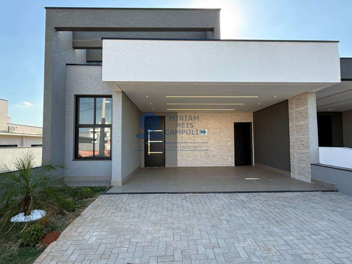 Casa nova térrea 3 dormitórios com suíte, escritório e quintal – Condomínio Reserva Ipanema - Miriam Reis Campolim   Corretora de imóveis